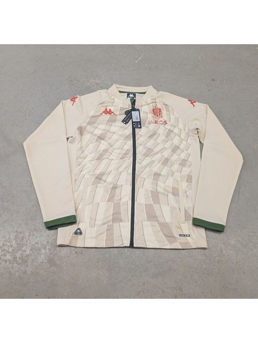 Kappa OGC Nice FC NWT Full Zip Track Jacket Soccer